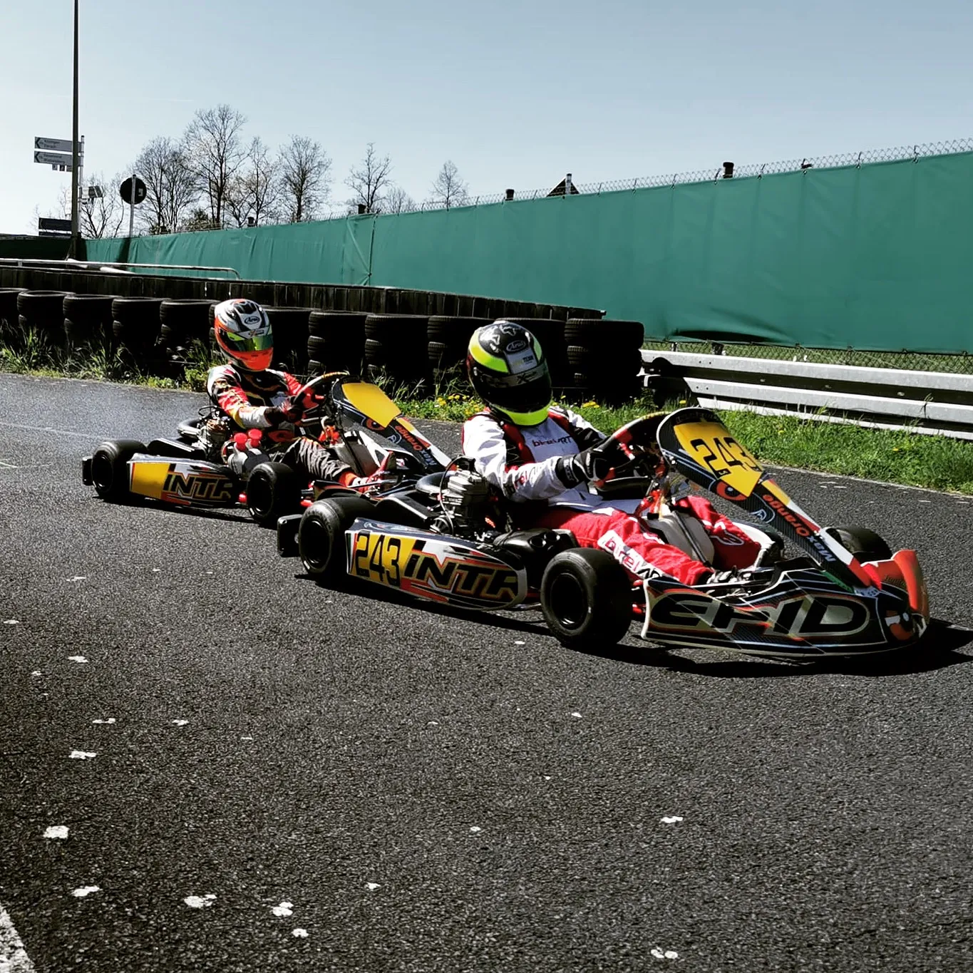 Rennkart im Trainingsbetrieb